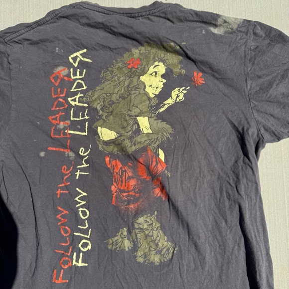 Korn 'Follow the Leader' Unisex T-Shirt Black Size Large, Distressed Nu Metal - Picture 6 of 6